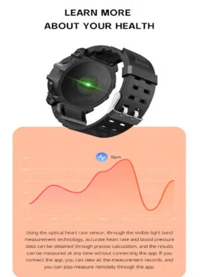 نيوترل ساعة رياضية ذكية، تدعم لغات متعددة، تتميز بمراقبة معدل ضربات القلب، وتتبع النوم، ومراقبة الأكسجين في الدم، وتتبع الصحة، وتتبع الجري، وعداد خطوات مقاوم للماء، متوافقة مع أنظمة iOS و Android، للجنسين (خضراء) - Image 5